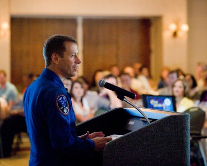 Capt. Gregory C. Johnson, USN (Ret.), STS-125 (Hubble) pilot - featured Stellar luncheon speaker