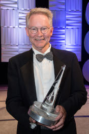 David Thompson with the 2019 RNASA National Space Trophy